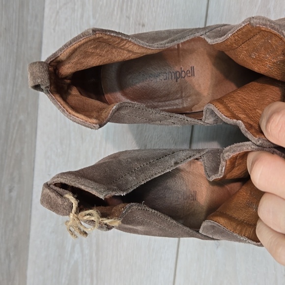 Jeffrey Campbell Women Cutout Side Heels Suede Moto Hobo boots shoes sz 8 - Picture 5 of 15